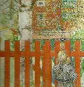 Carl Larsson staketet-vid staketet china oil painting artist